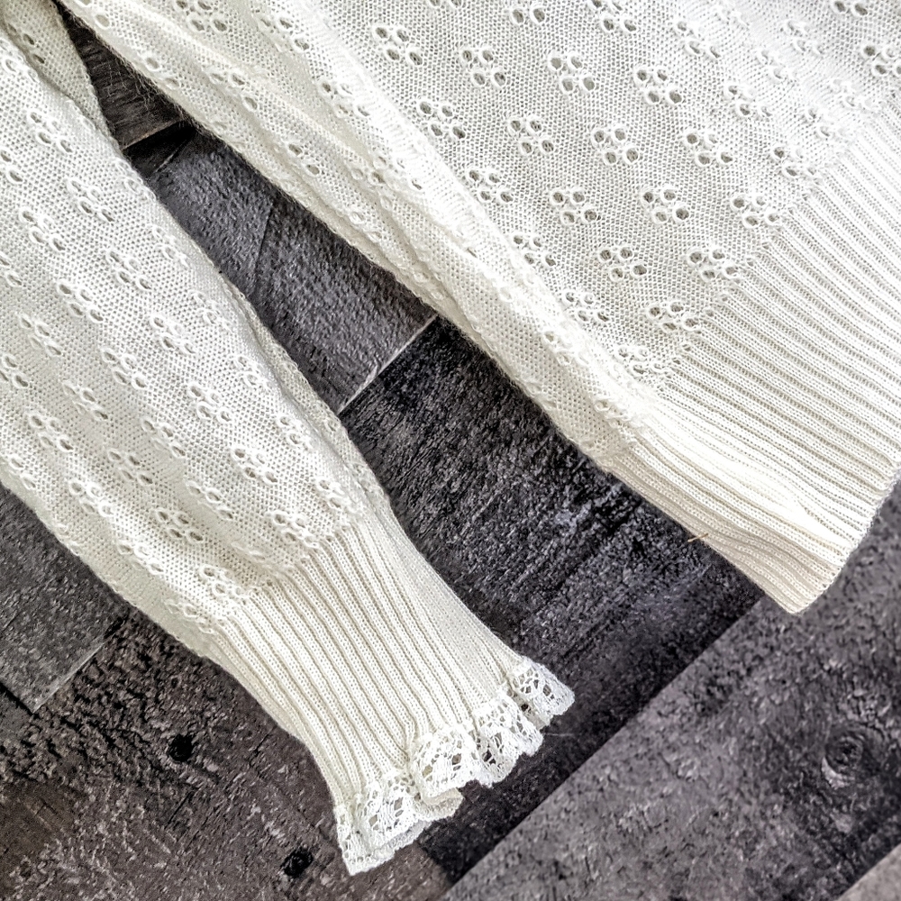 ♻️ SOLD Romantic Dainty Farmhouse Cottagecore Top - Picture 8 of 16